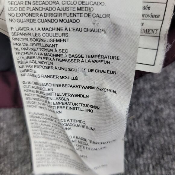 Cappel Men’s Size M Quilted Jacket Red With Gray Collar Pocket Logo On Chest G - Picture 12 of 13